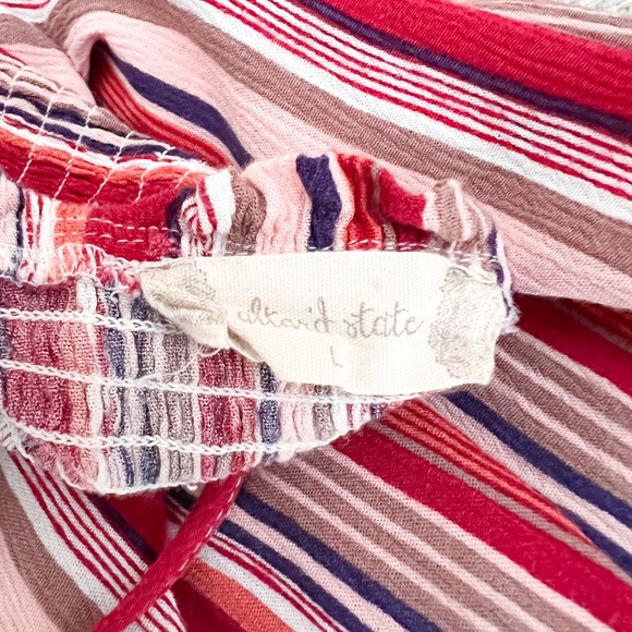 Altard State Smocked Red Dress Sz L - Picture 6 of 6